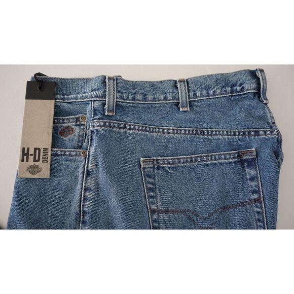 Harley Davidson 99024-07VM Men's Sz 42x34 Blue Original Traditional Denim Jeans - Picture 6 of 9